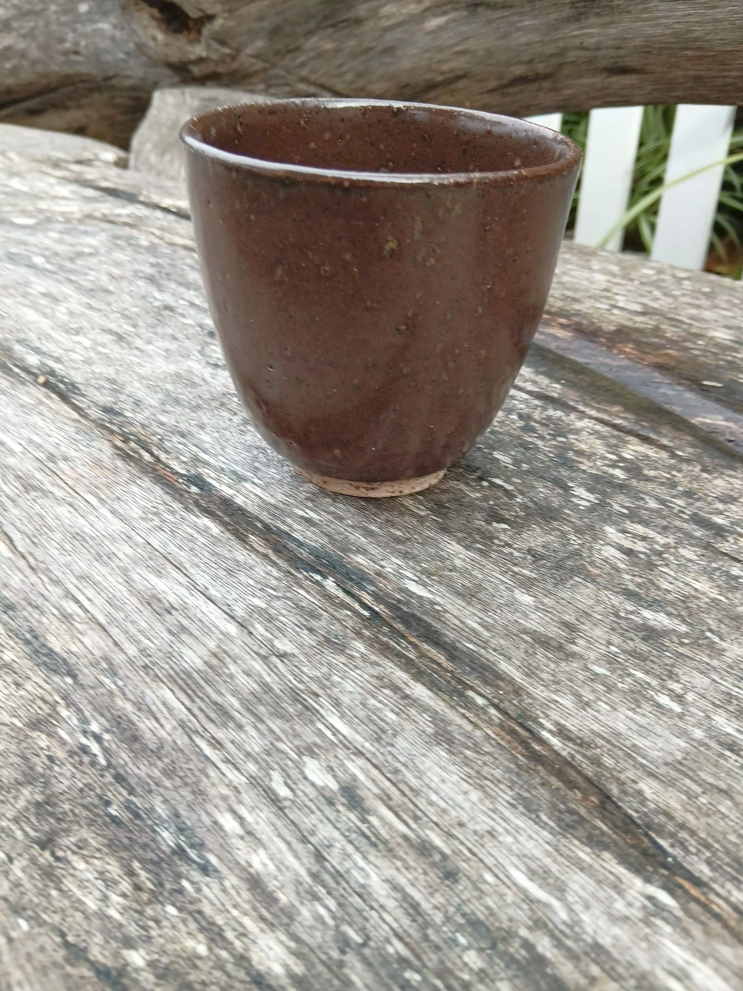 Brown Angled Tumbler