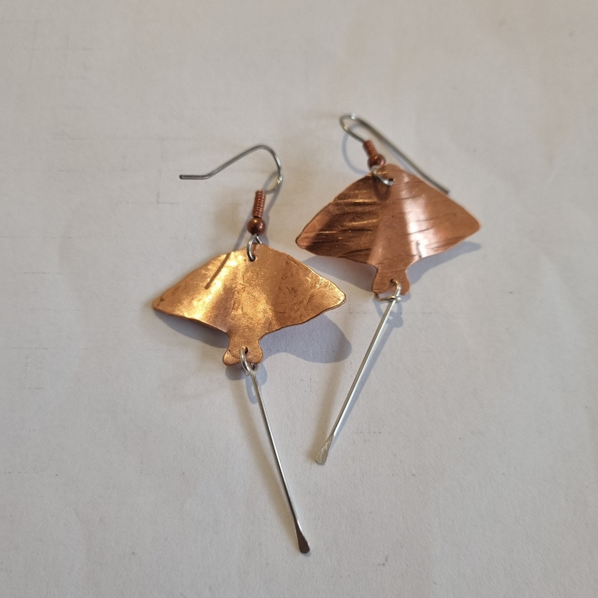 Stingray Copper earrings #5