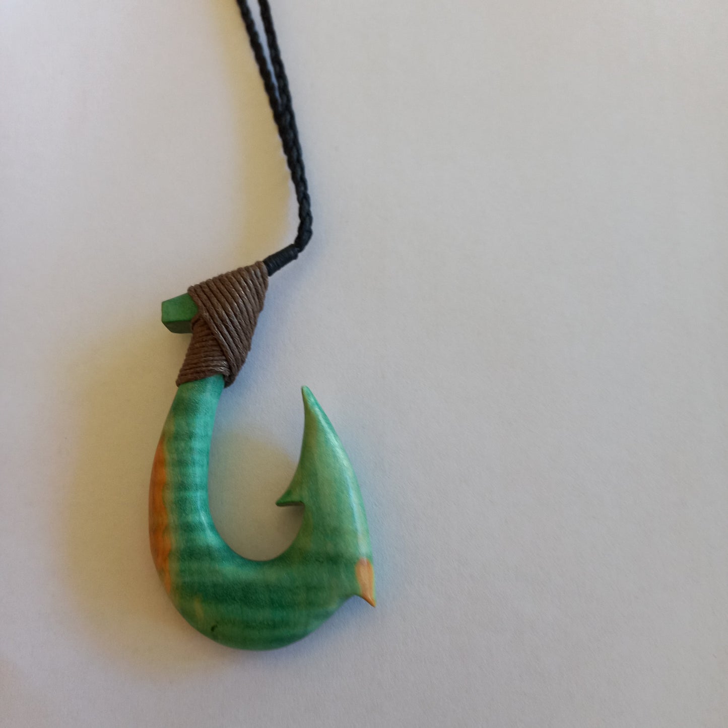 Fish Hook - Dyed Wood