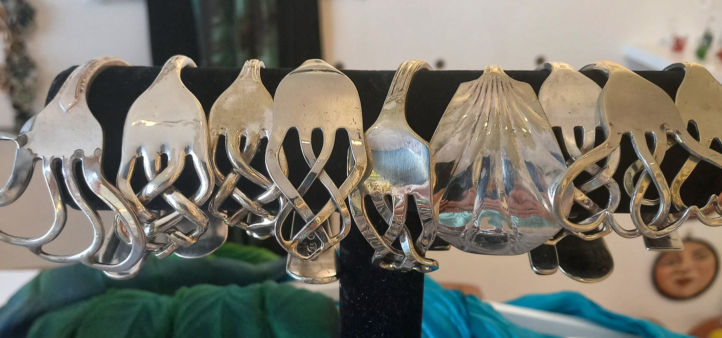 Silver Folk Bangles