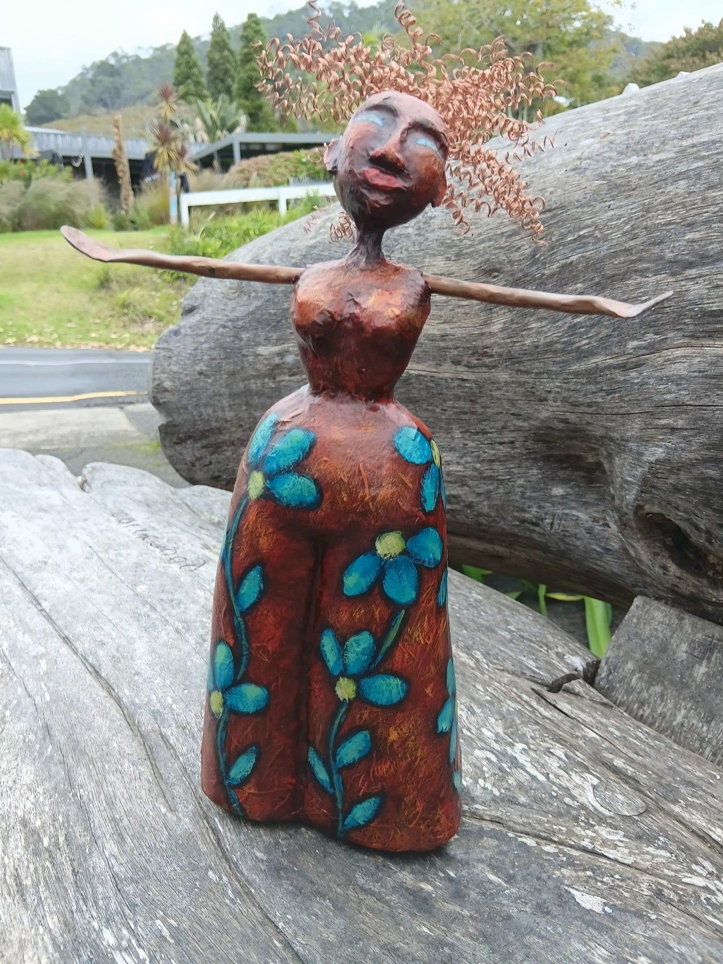Lady Violet - paper mache