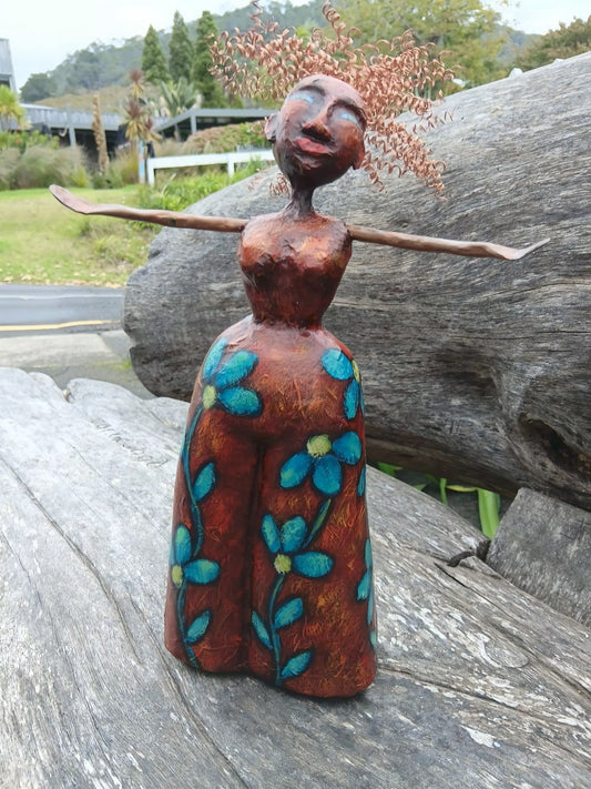 Lady Violet - paper mache