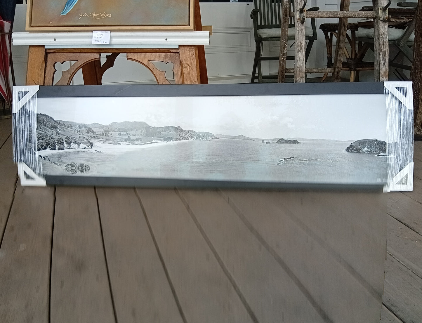 Hahei B&W Photo 1900s Framed
