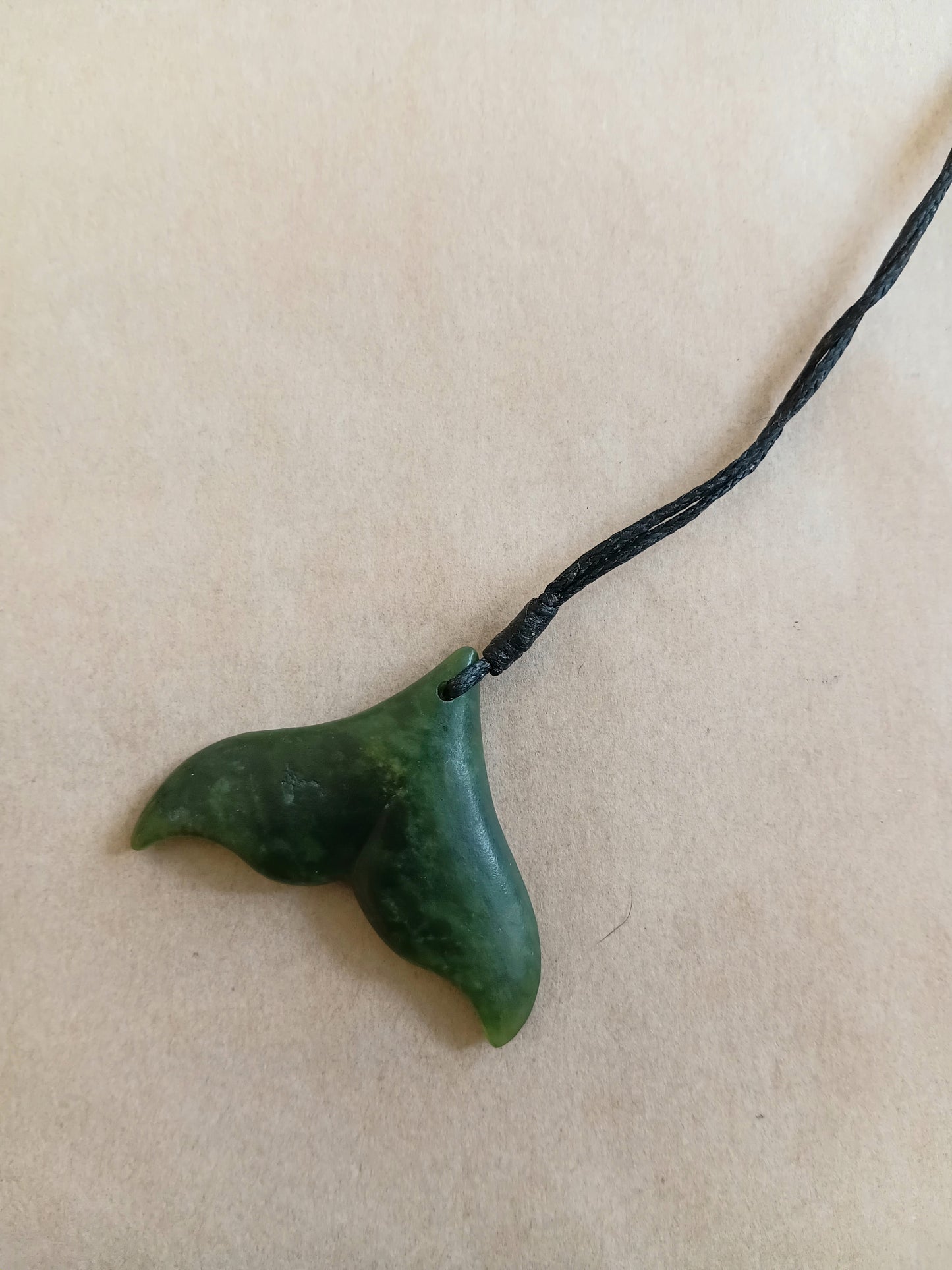 Pounamu Whale Tail 40mm