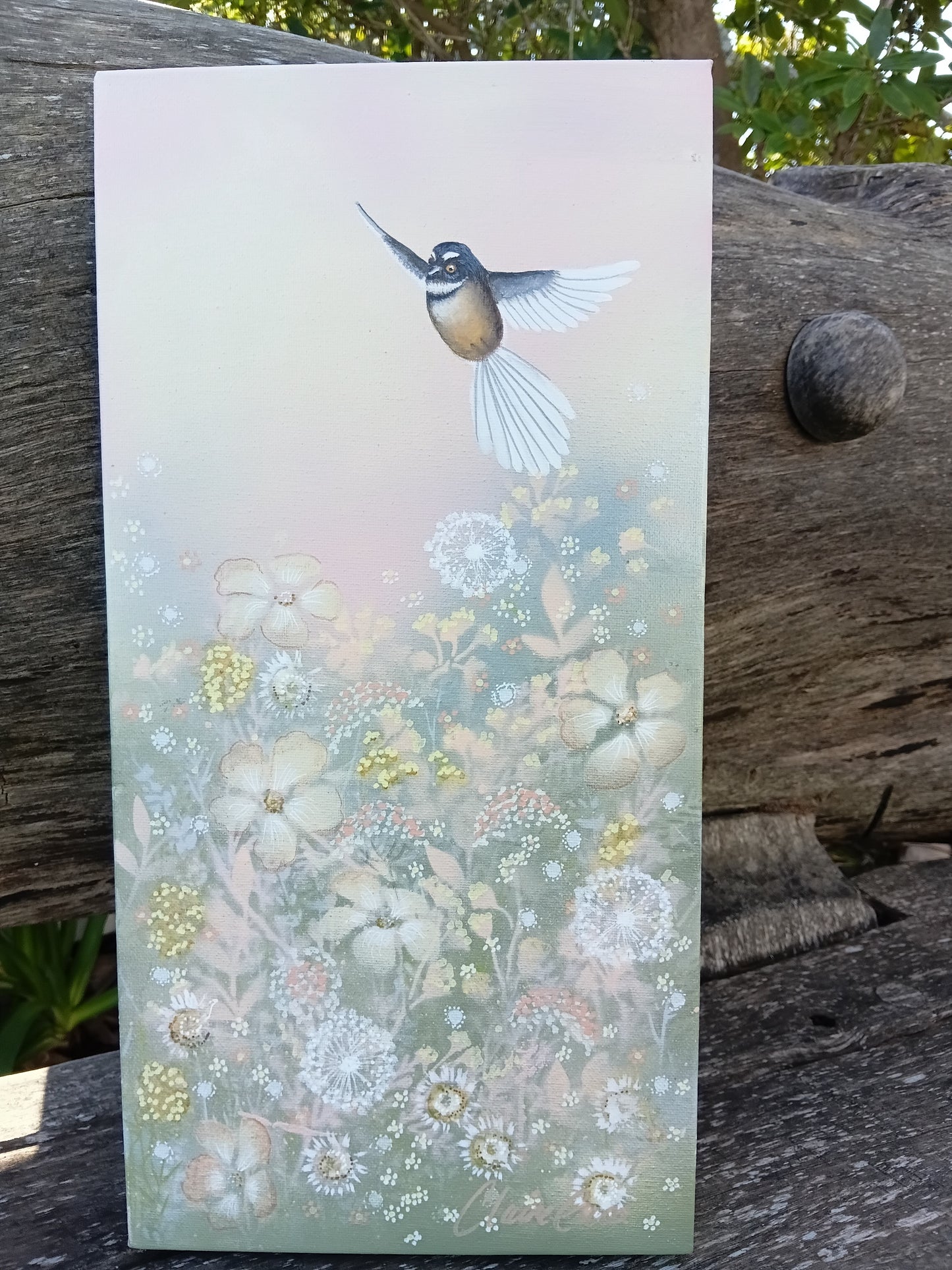 Dusk -Fantail Original Acrylic