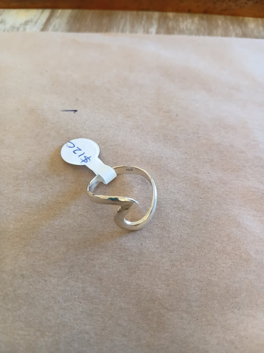 Sterling Silver Wave Ring (Large)