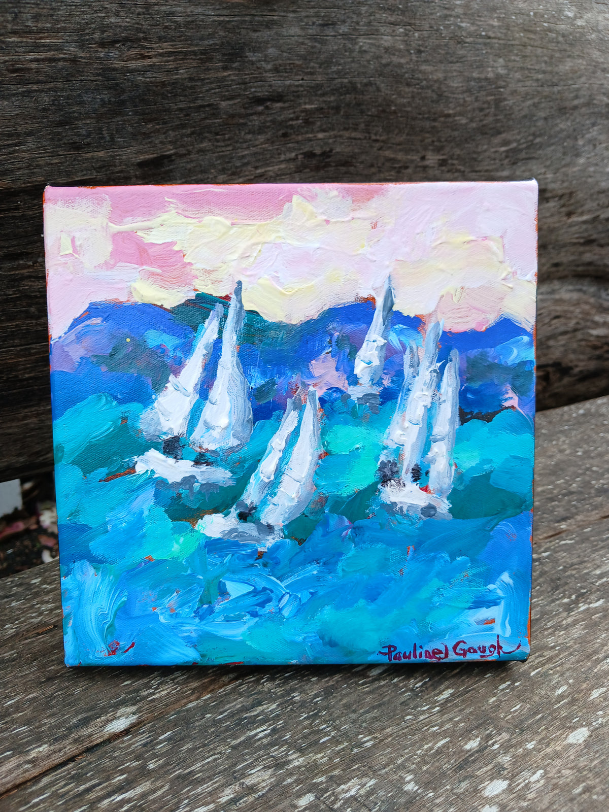 Sail  Day Original Acrylic
