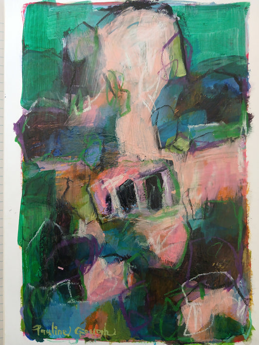 A4 Original Painting-Blanche