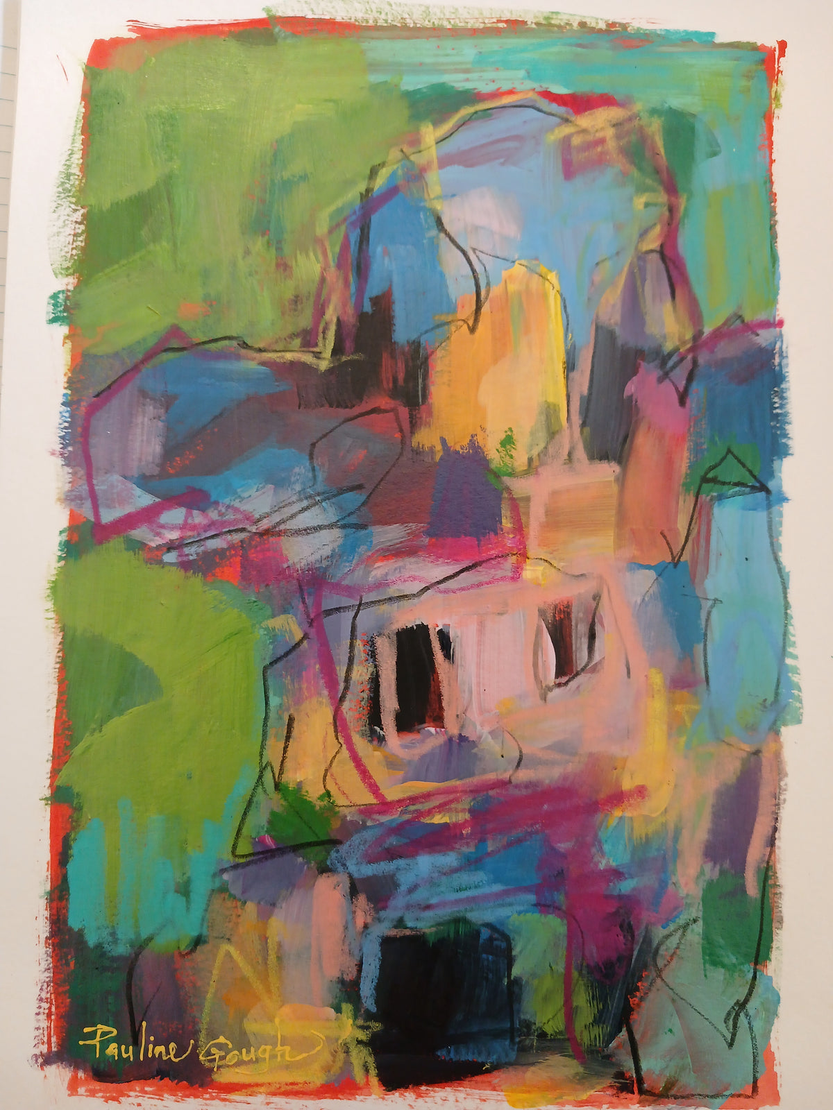 A4 Original Painting-Erica