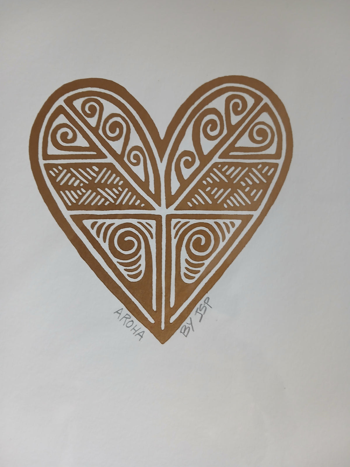 Aroha- Gold Print