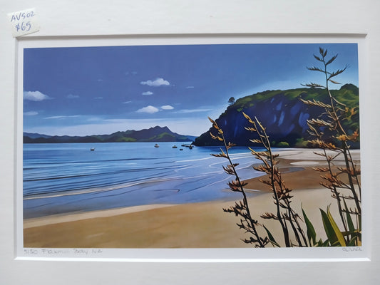 Flaxmill Bay Flax Print A4