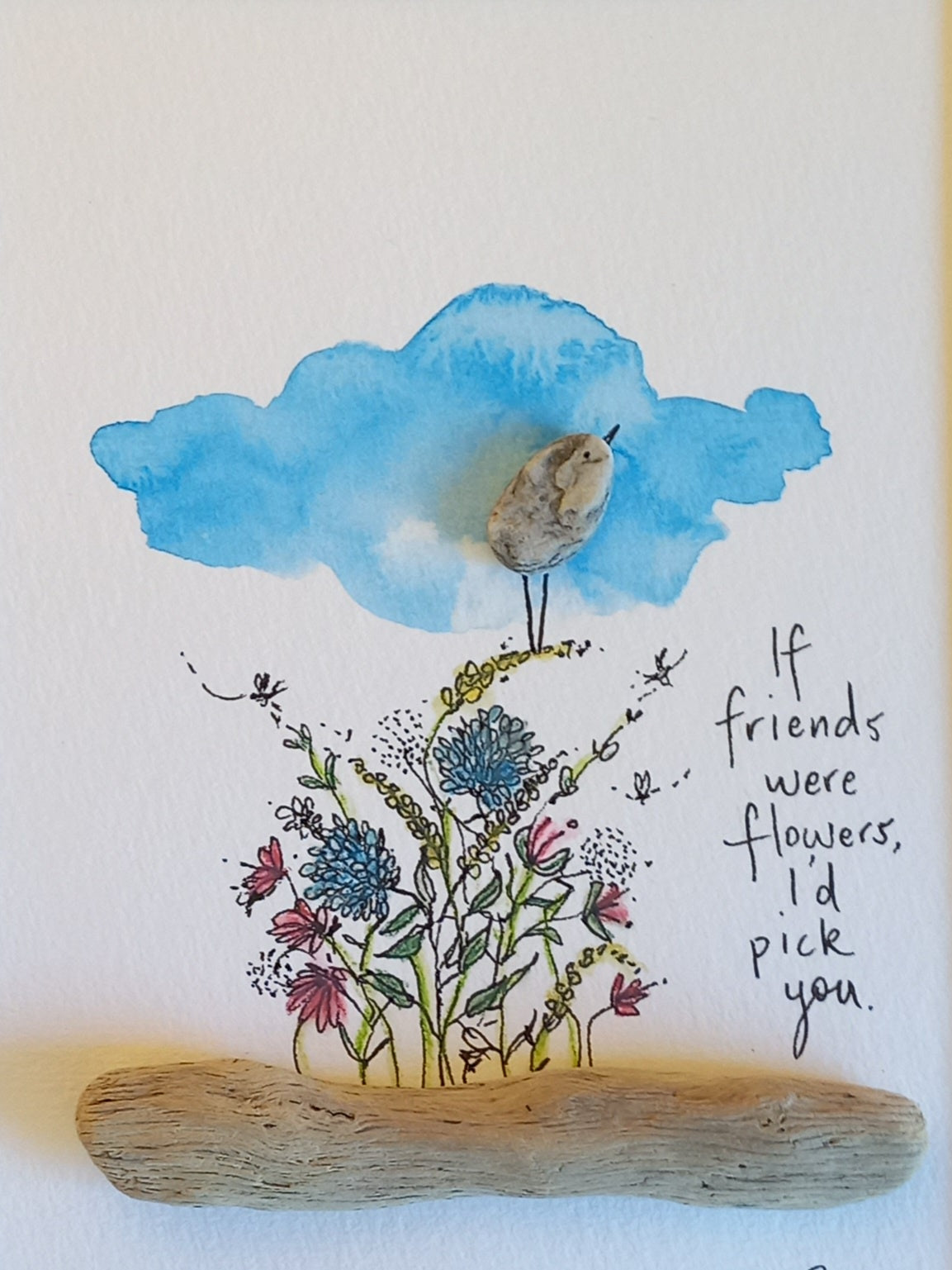 Card - Friends were Flowers