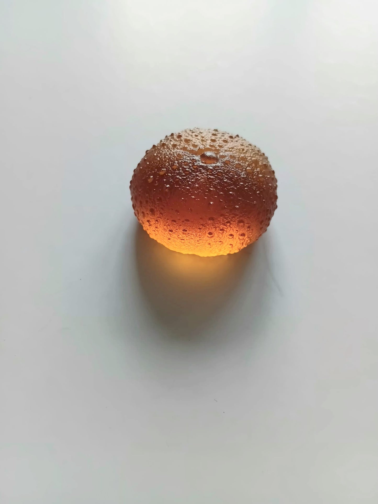 Small Glass Urchin - Orange 42mm