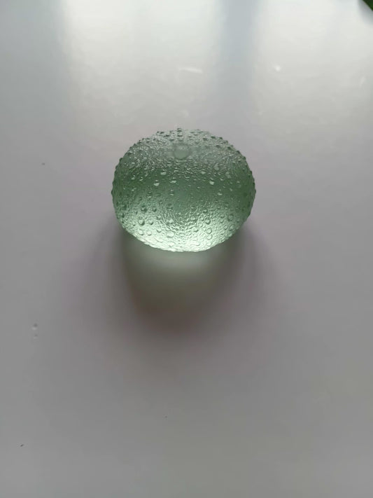 Meduim Glass Urchin -Pale Emerald 47mm