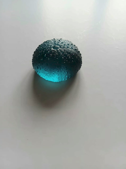 Large Glass Urchin -Sea Blue  52mm