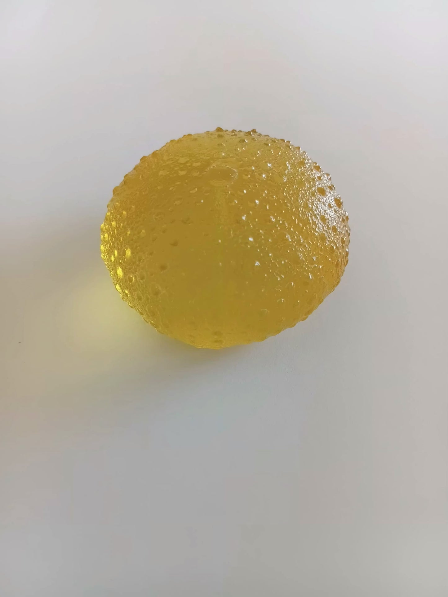 Large Glass Urchin -Yellow 52mm