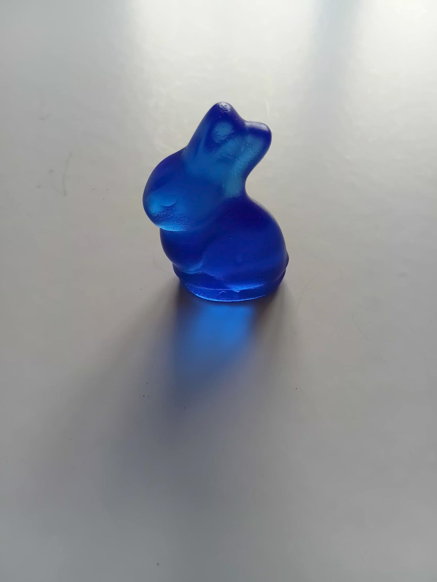 Glass Tiny Bunny Dark Blue 24