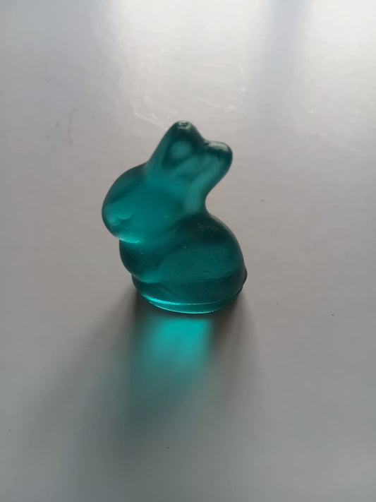 Glass Tiny Bunny Sea Blue 24