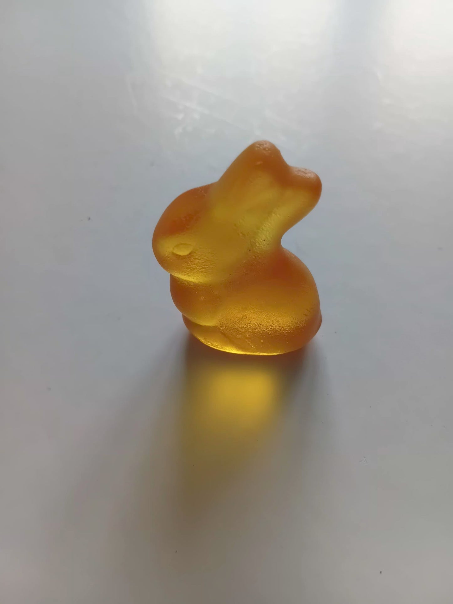 Glass Tiny Bunny  Orange 24