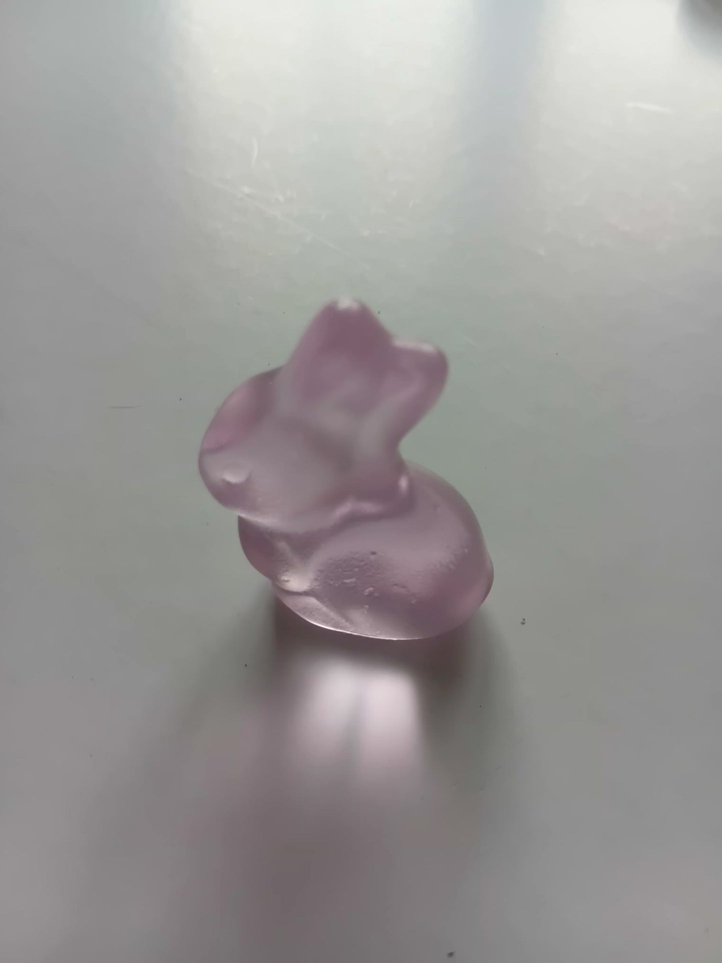 Glass Tiny Bunny  Pink 24 A