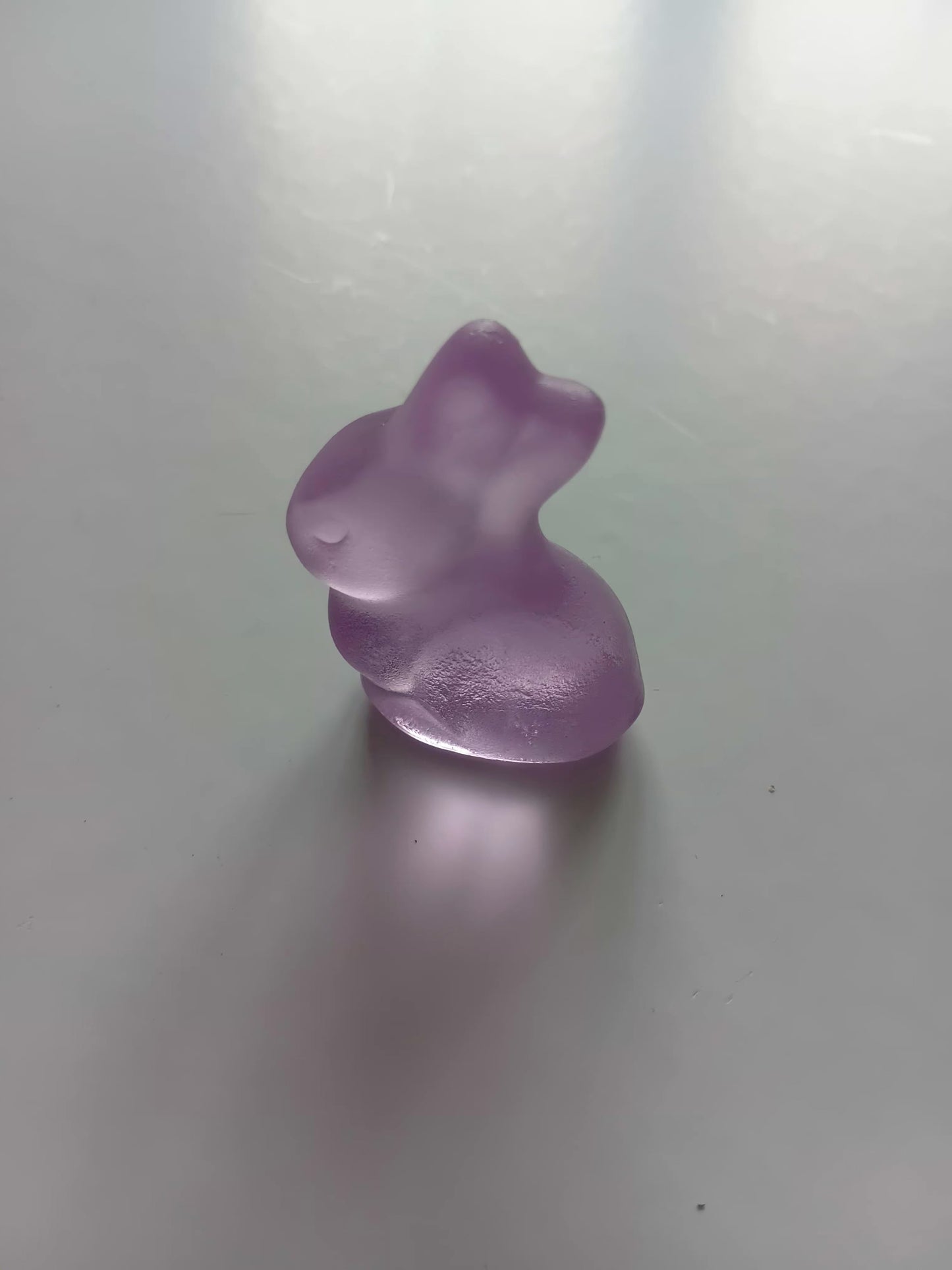 Glass Tiny Bunny  Fuchsia