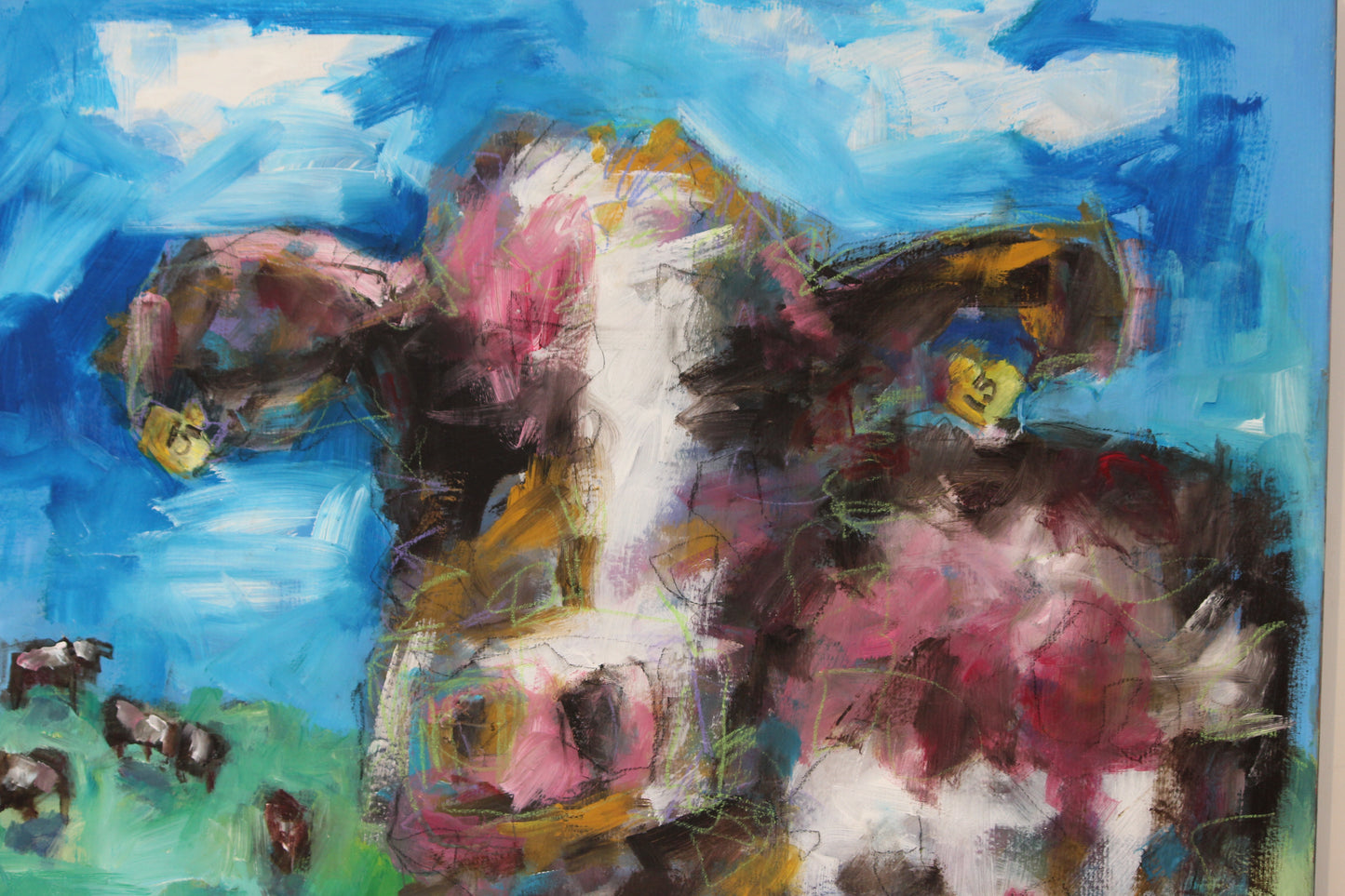 'Outstanding in her Field' - Original Acrylic