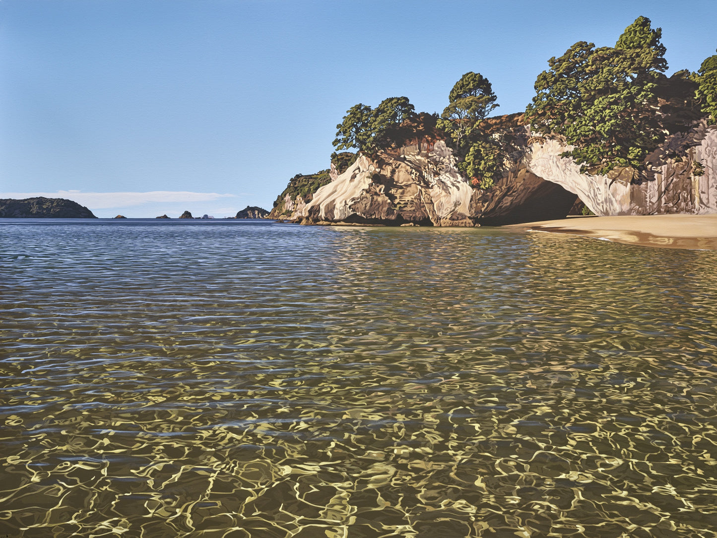 Matt Payne Cathedral Cove FRAMED