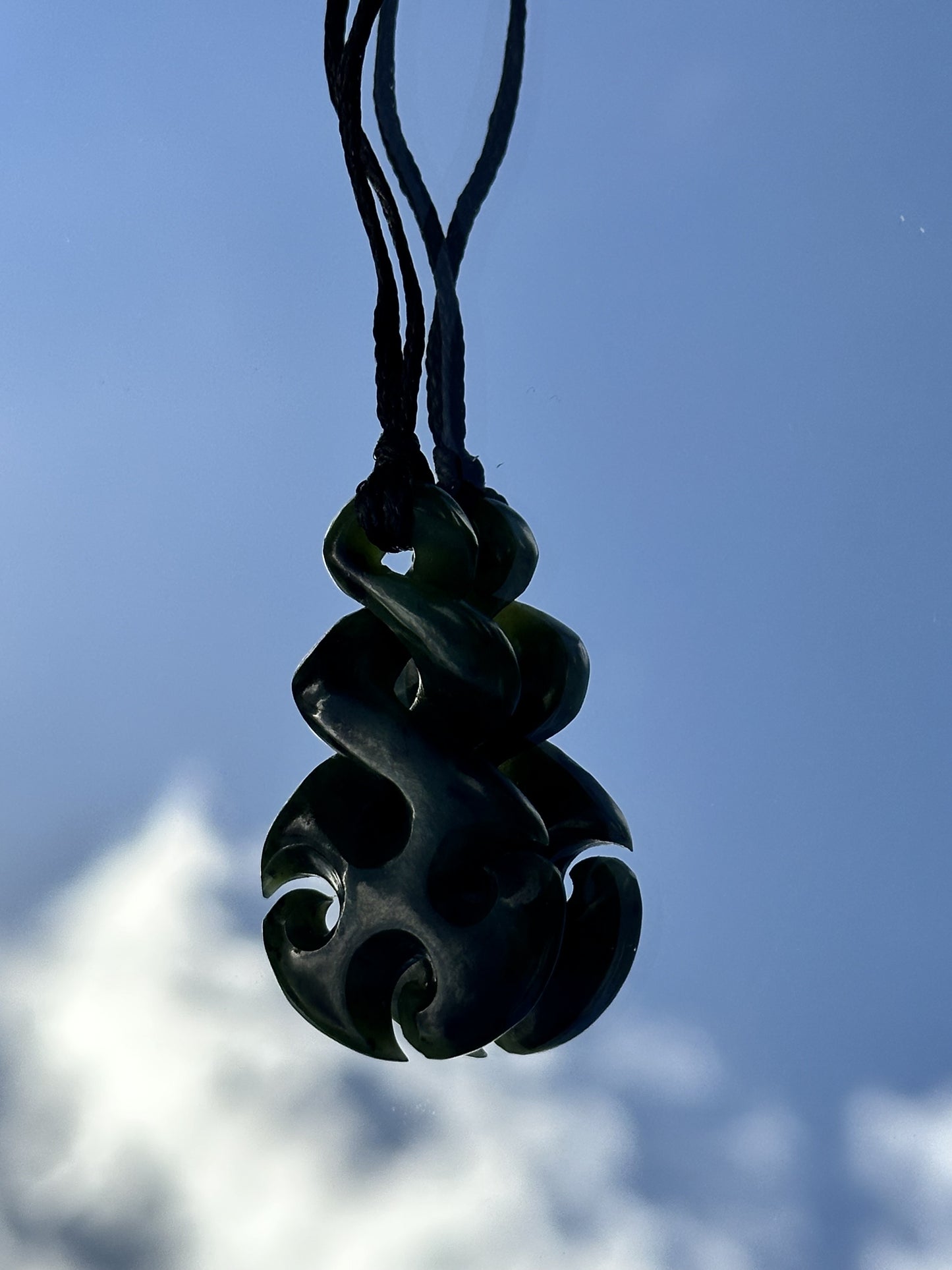 Greenstone Twist with Koru's 40mm