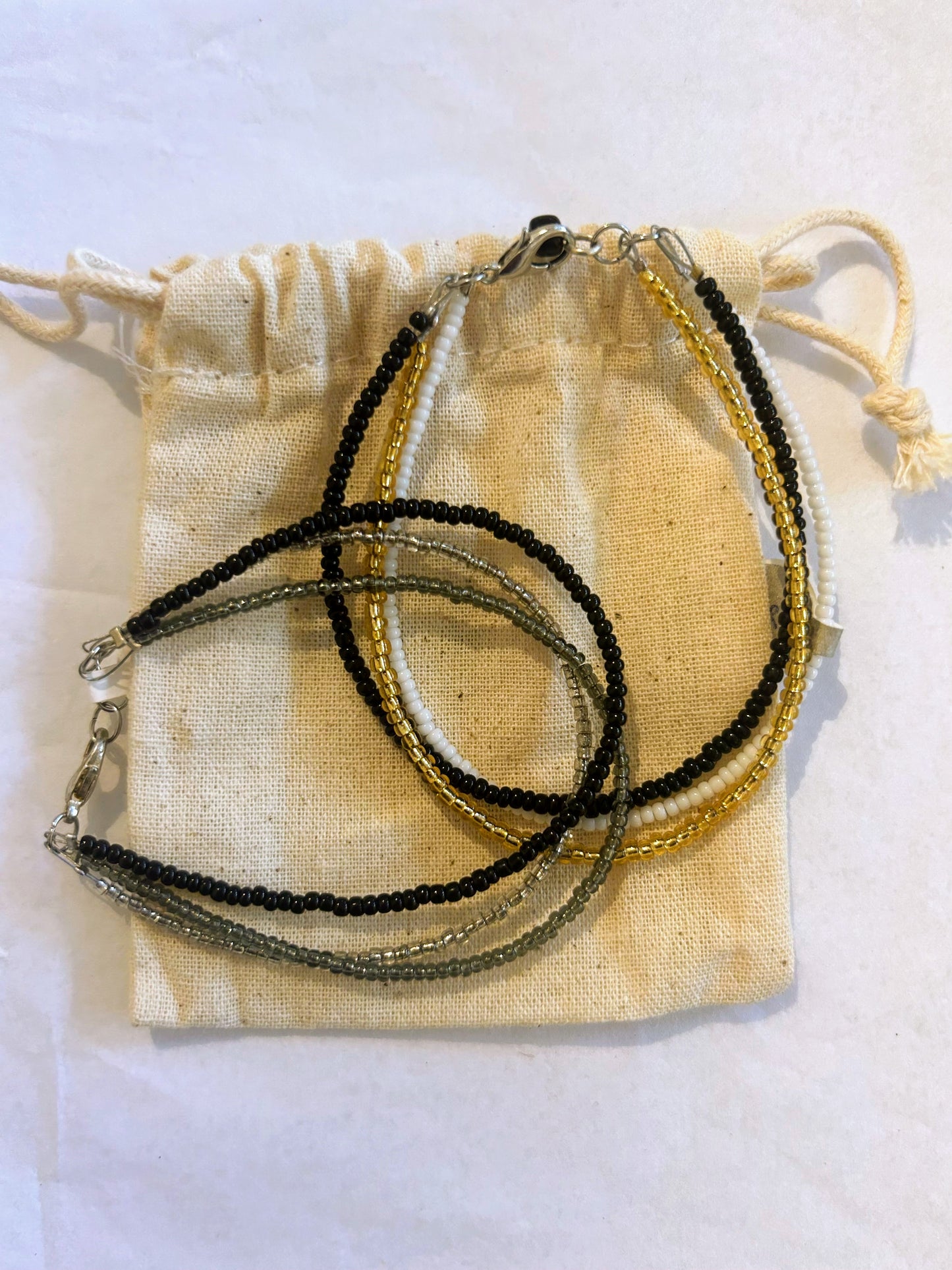 Small Bead Love Bracelet