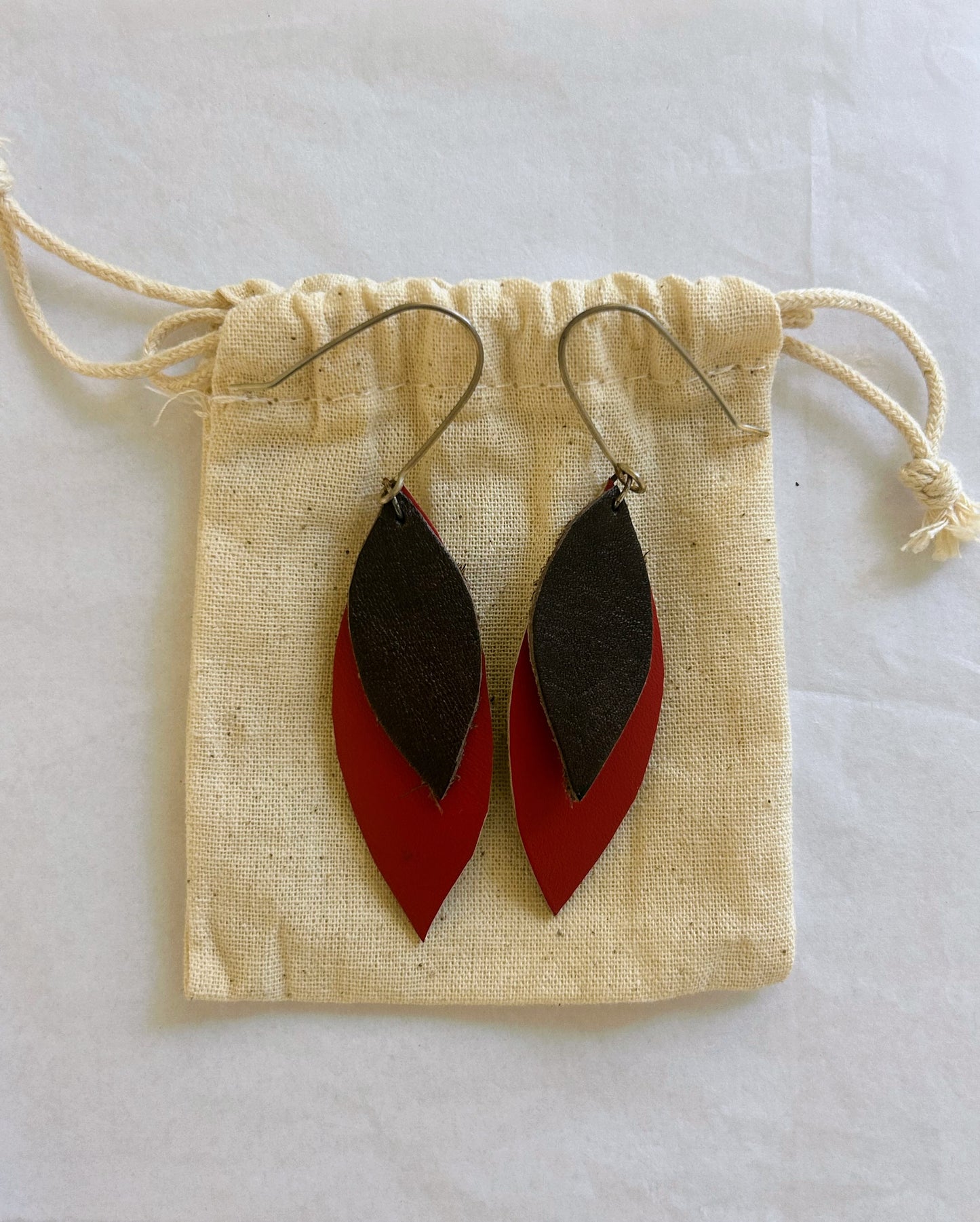 leather earrings