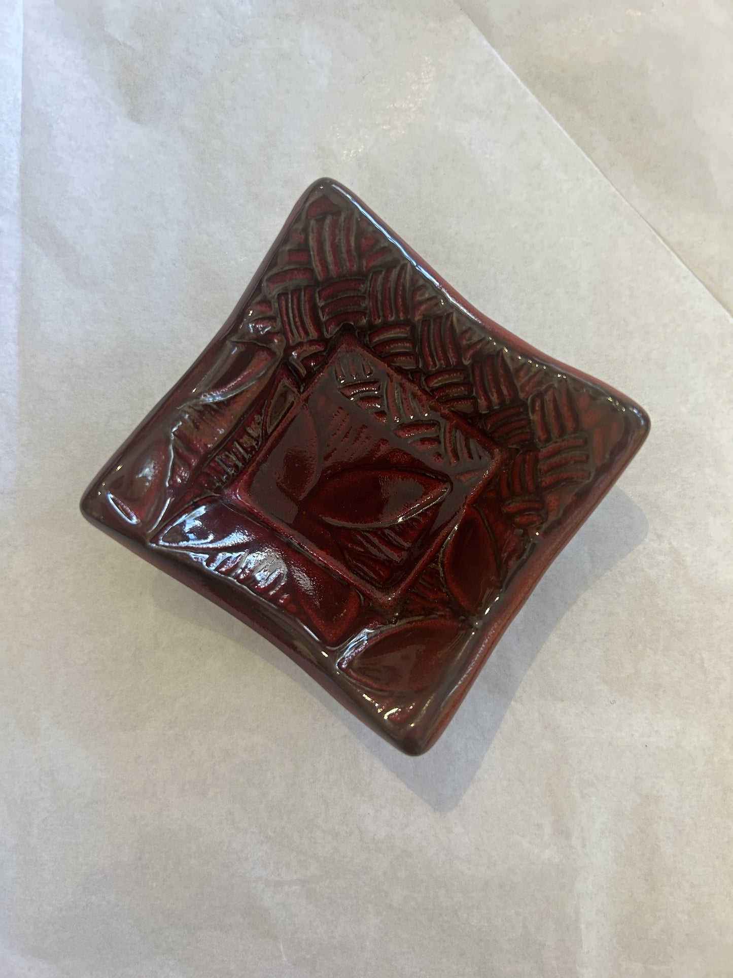 Small Tapa (frangipani) Ring Dish