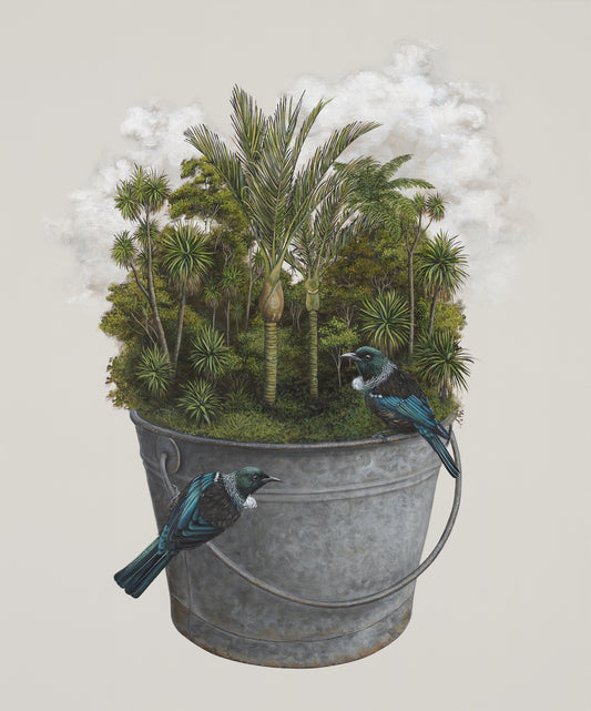 Island getaway Framed  limited edition print 6/50