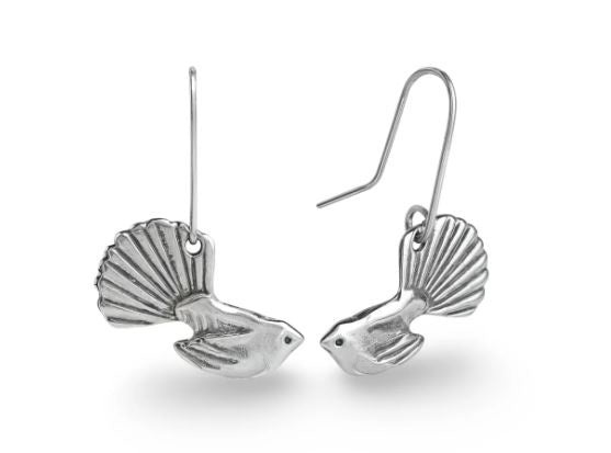 Earrings-Fantail-Silver Small