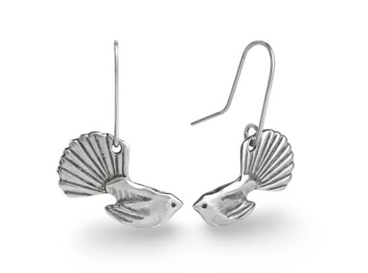 Earrings-Fantail-Silver Small