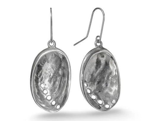 Earrings-Baby Paua-silver-large-2cm