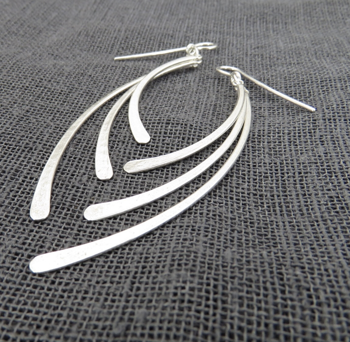 Triple feather Sterling Silver Earrings