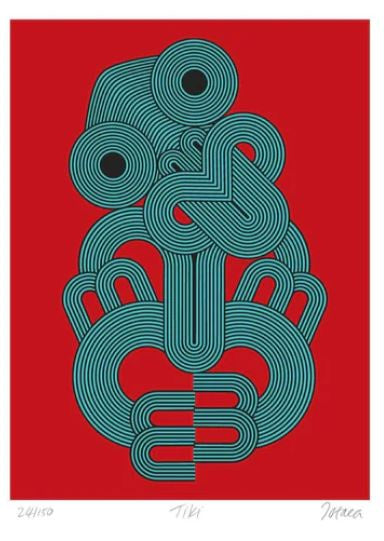 A4 Tiki  Graphic Line