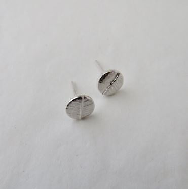 Leaf DOT Earrings Silver