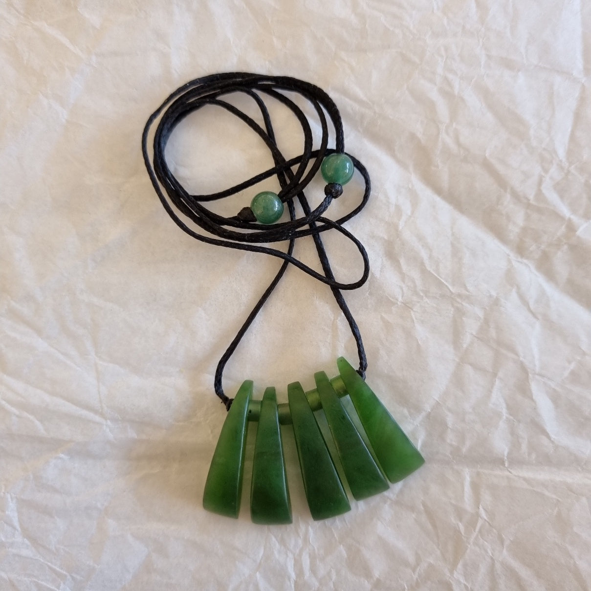 Necklace. 5 piece. Kahurangi Pounamu