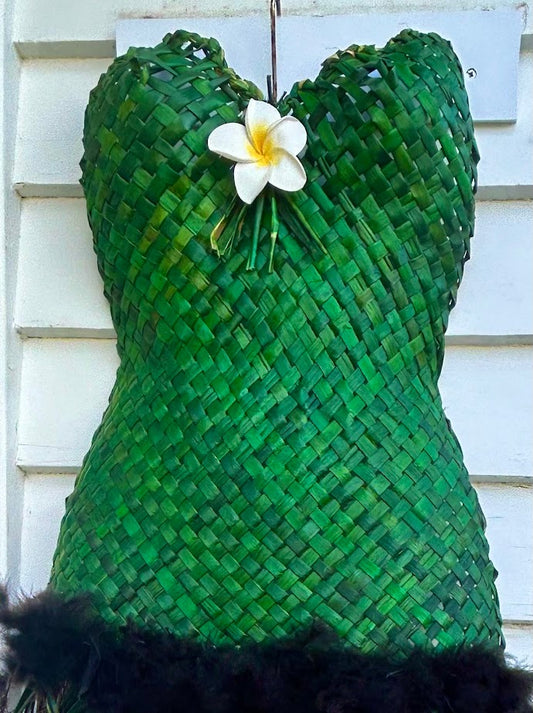 Woven Flax Bodice Long