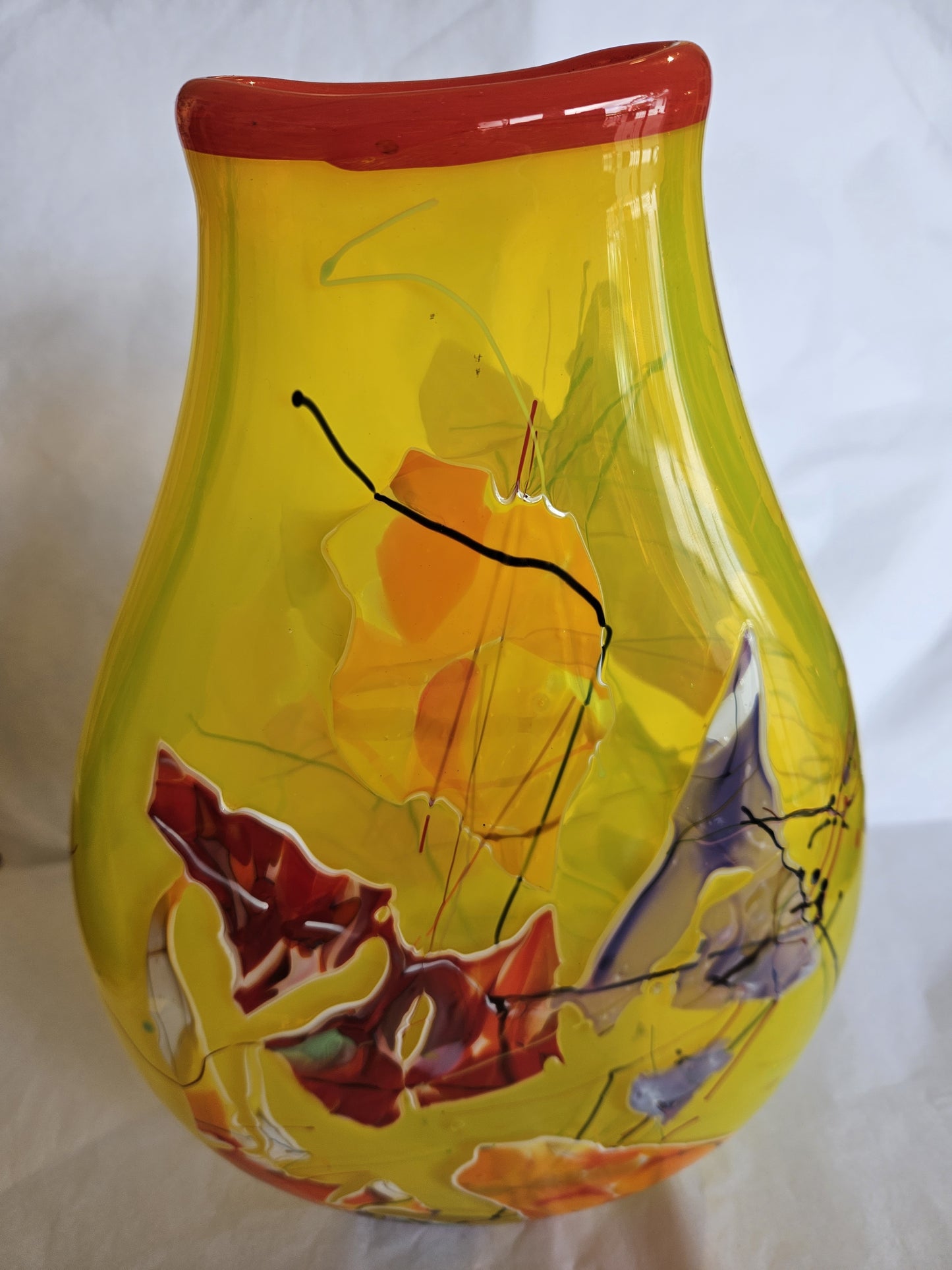 Oval Shard Glass - Yellow