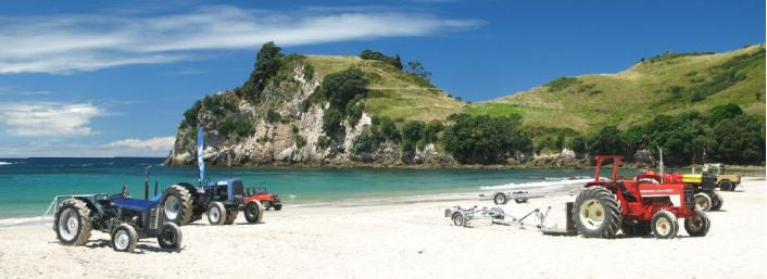 Hahei Tractors on Canvas