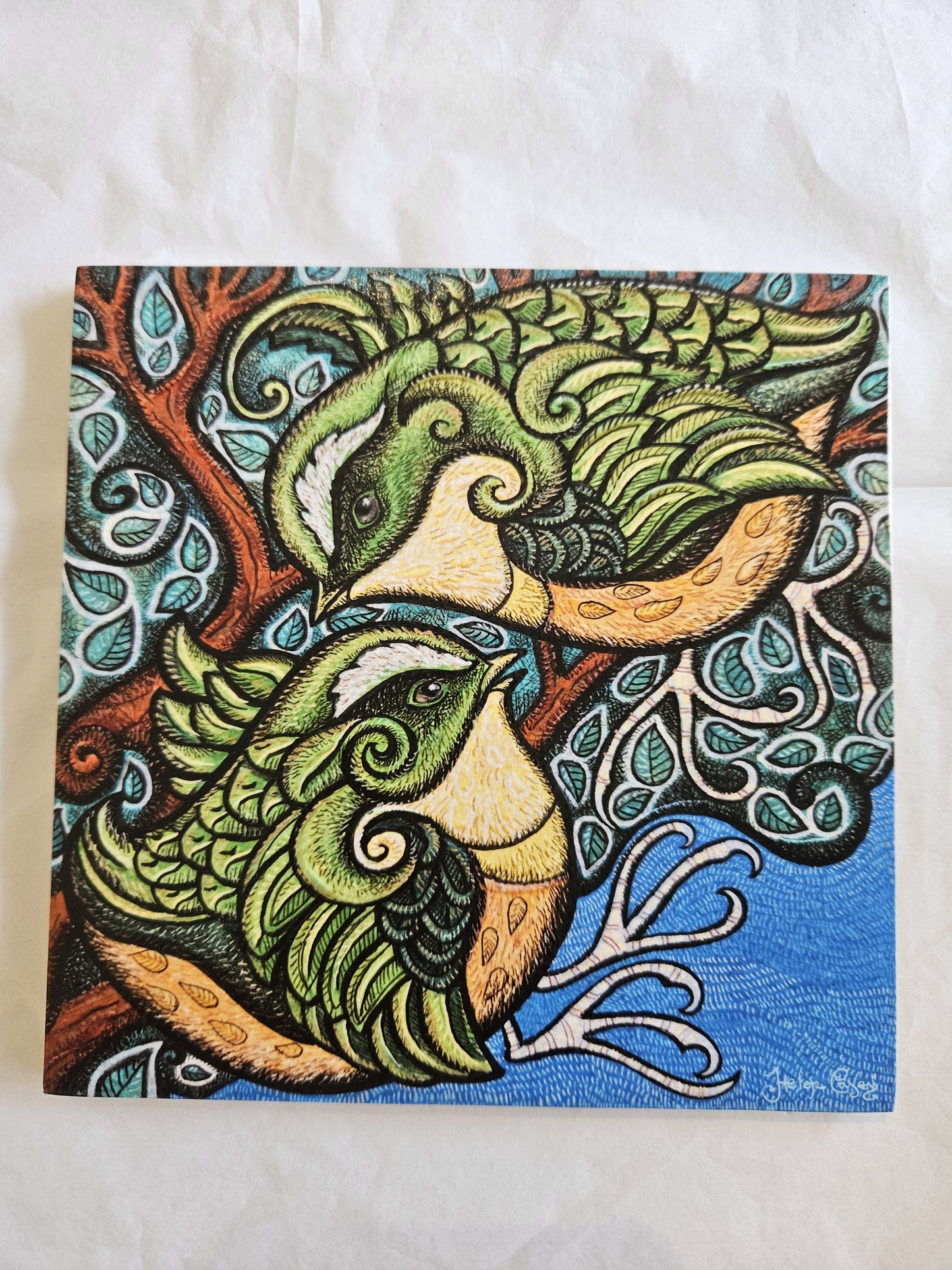 Tile Bickering Bush Hens