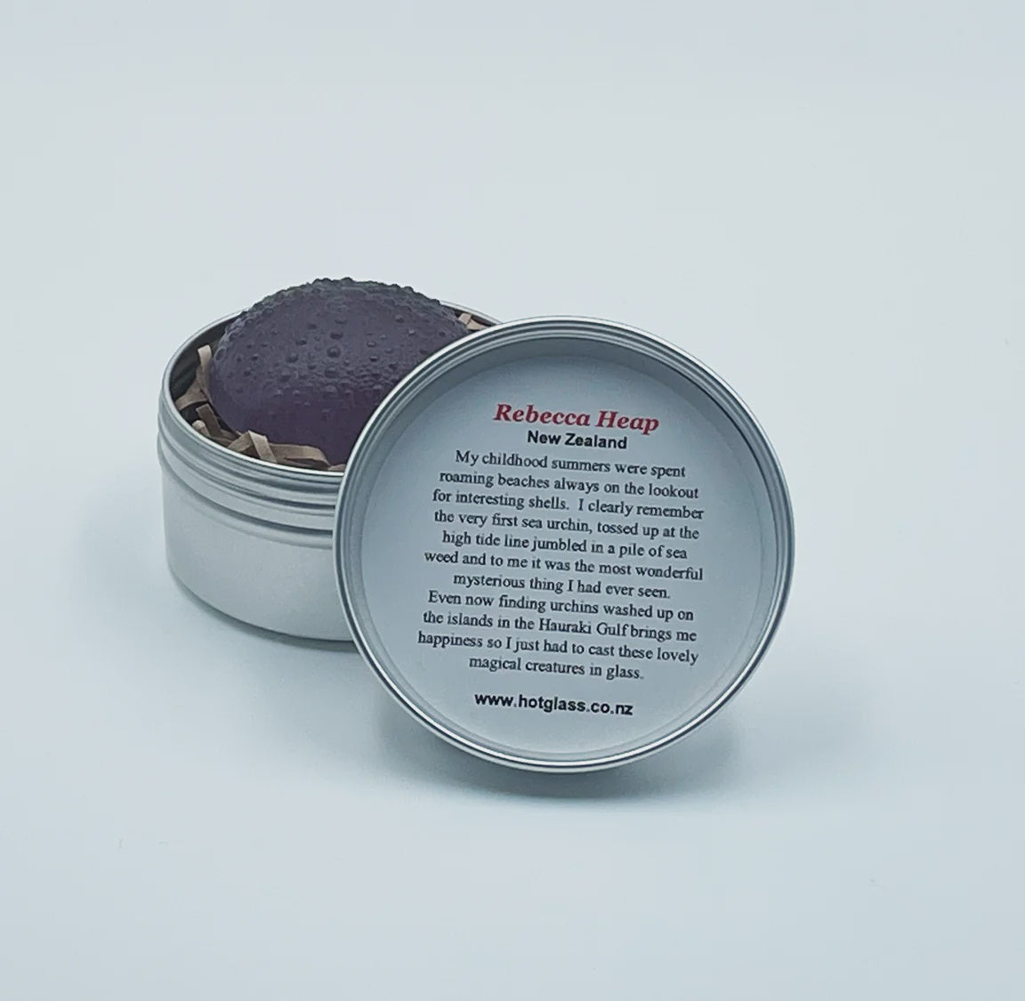 Large Glass Urchin indigo