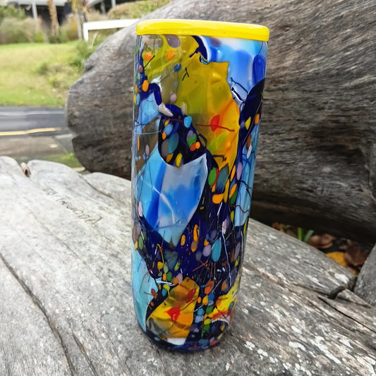 Shard Cylinder Small -Dubkel Blau