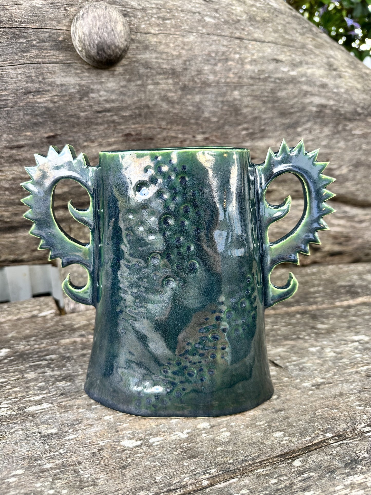 Green Greek Vase