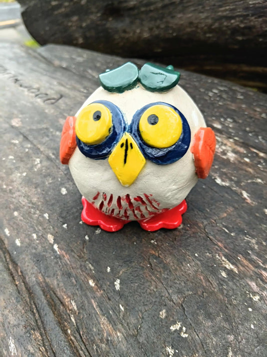 Ceramic Angry Owl