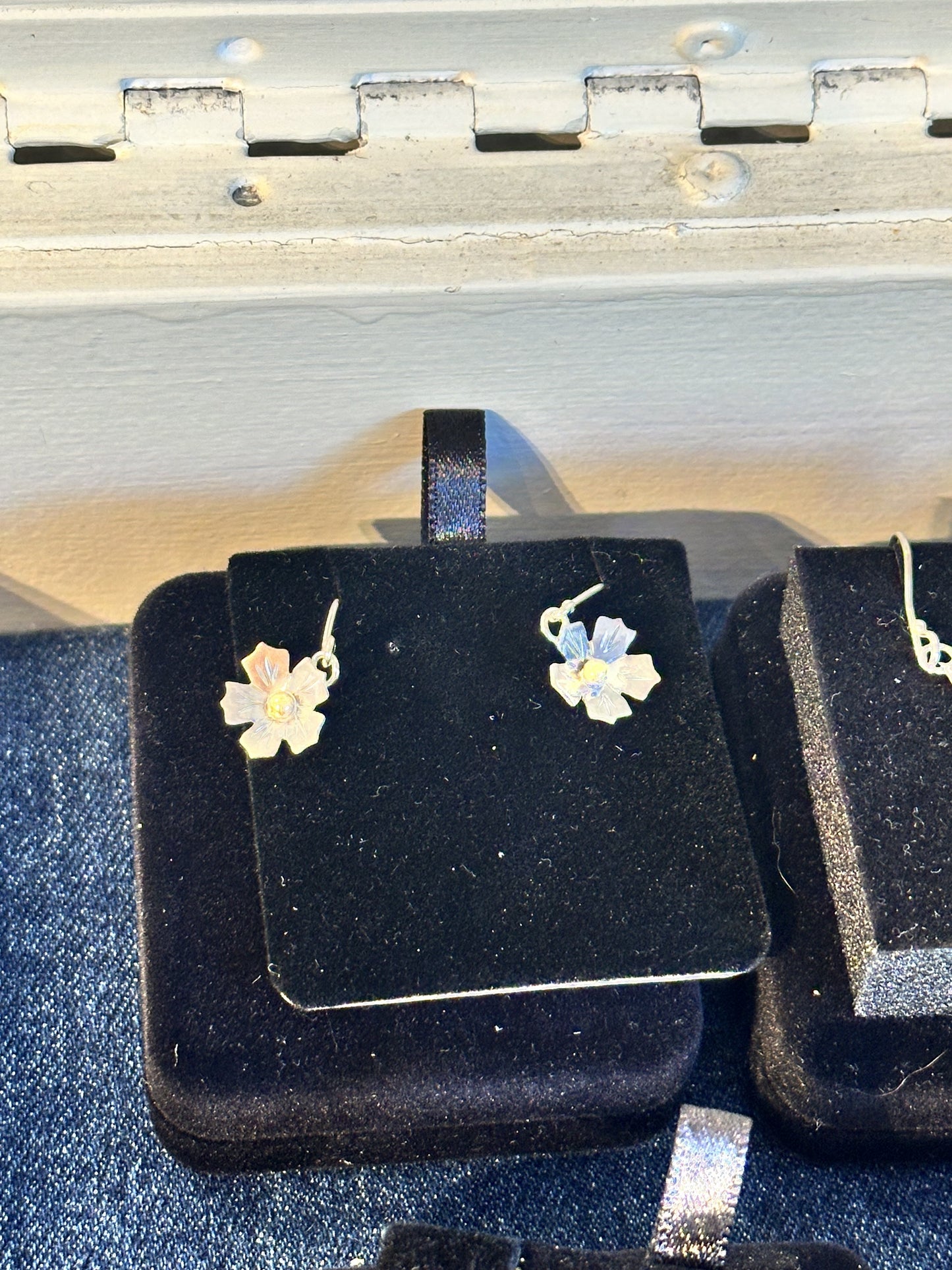 Sterling Silver Flower Earrings