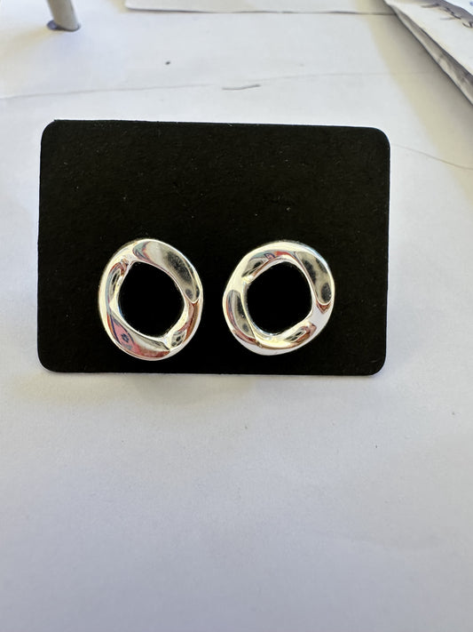 Sterling Silver Circle Studs