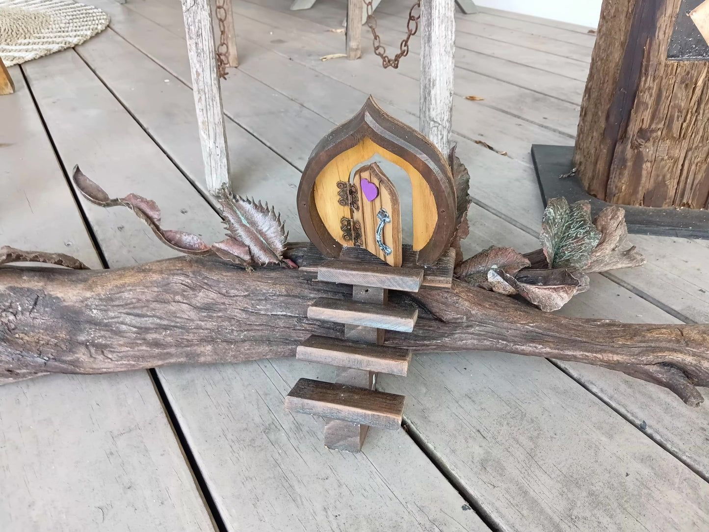 Fairy house with leafs